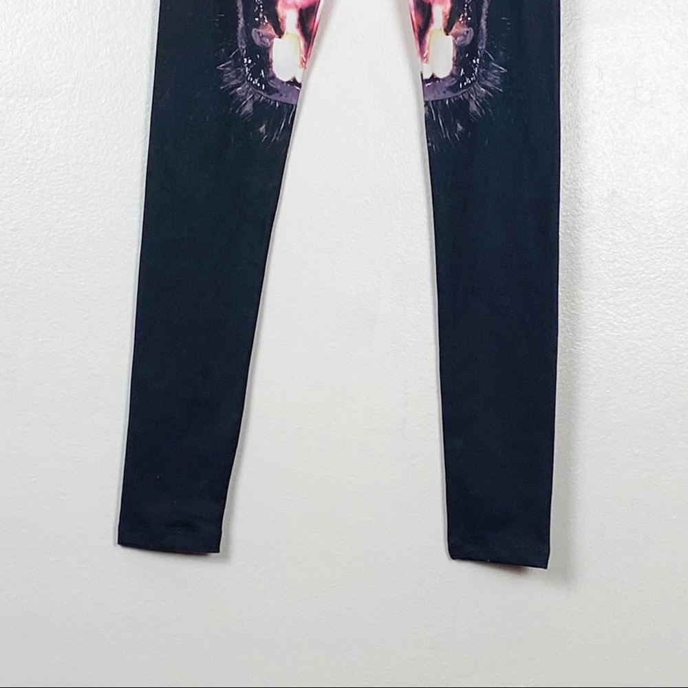 ASOS Petite High Rise Black Legging In Panther 2 - Picture 5 of 8
